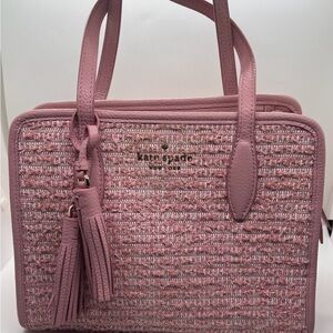 Pink Kate Spade Tweed Bag